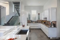 Windermere, Contemporary Kitchen Waterfall Island 02 